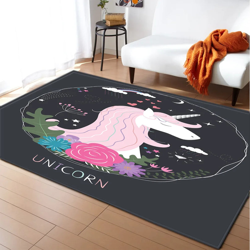Dein rosafarbenes Einhorn Teppich Schloss!