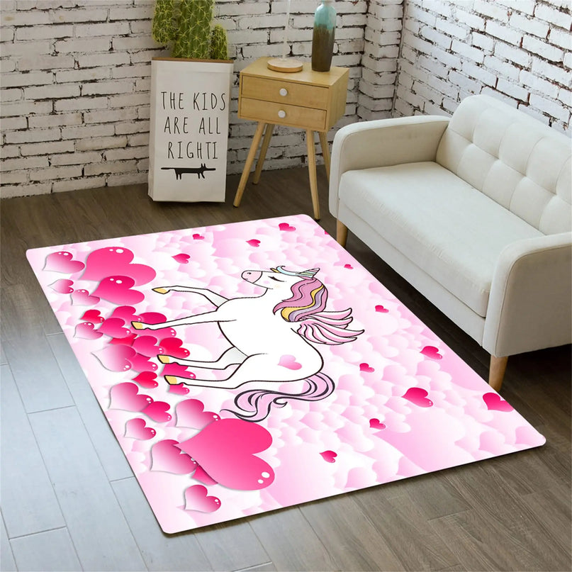 Dein süßer Einhorn Teppich in Pink!