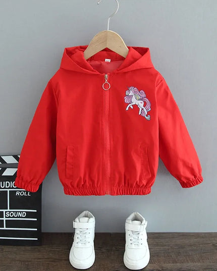 Deine fröhliche Einhorn Jacke in Blau!