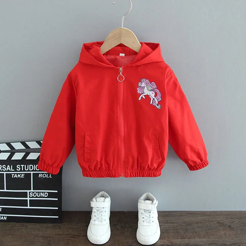 Deine fröhliche Einhorn Jacke in Blau!