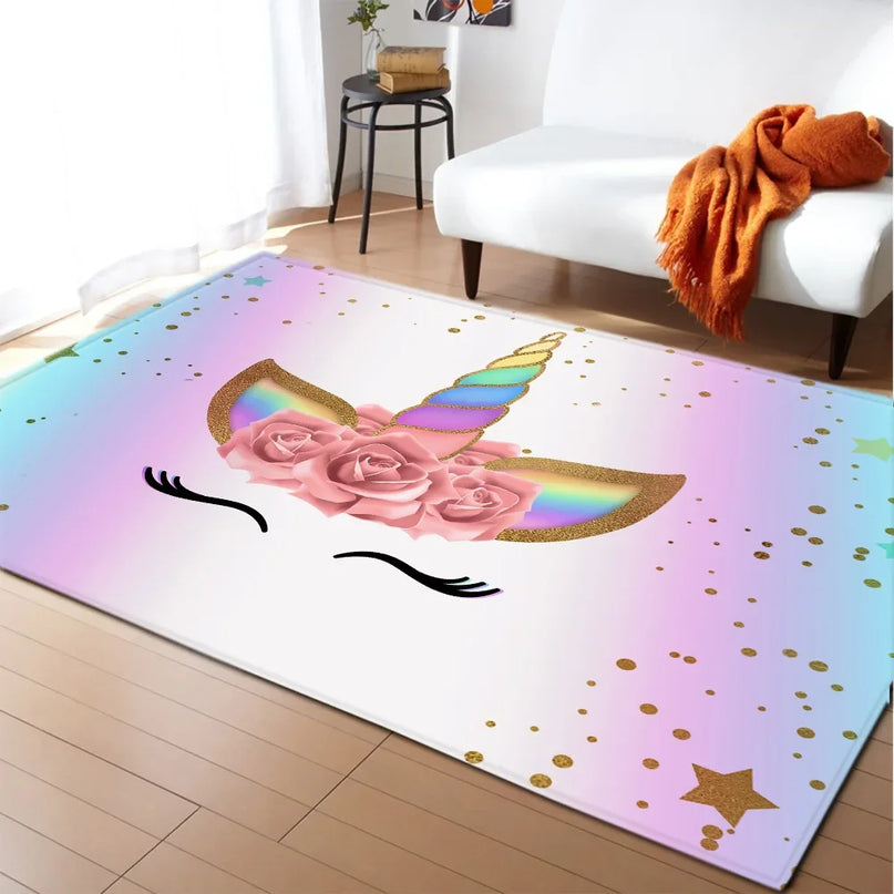 Dein rosafarbenes Einhorn Teppich Schloss!