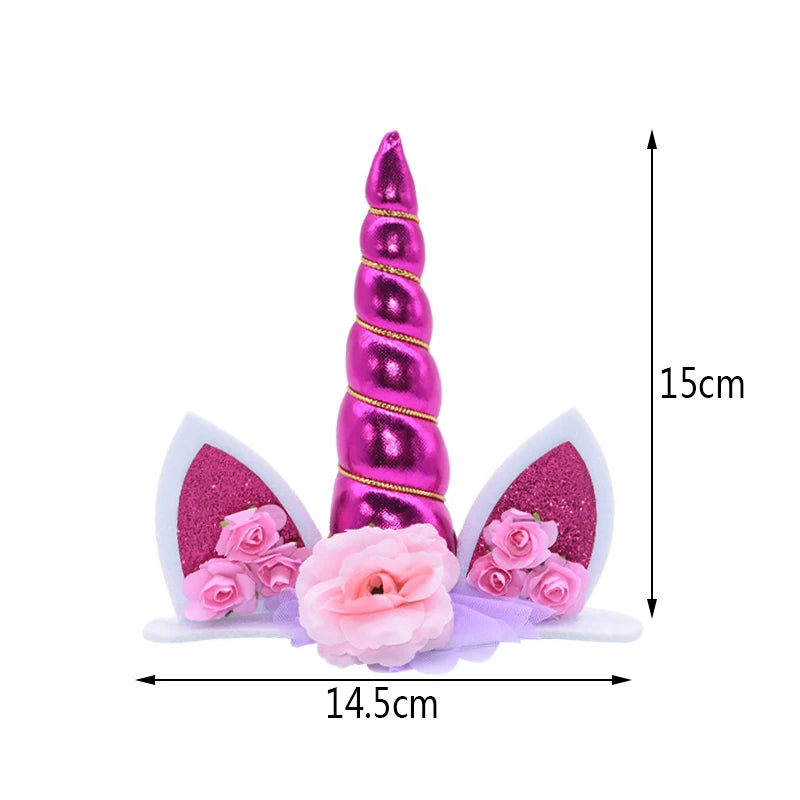 Glamouröser Einhorn Backform Topper