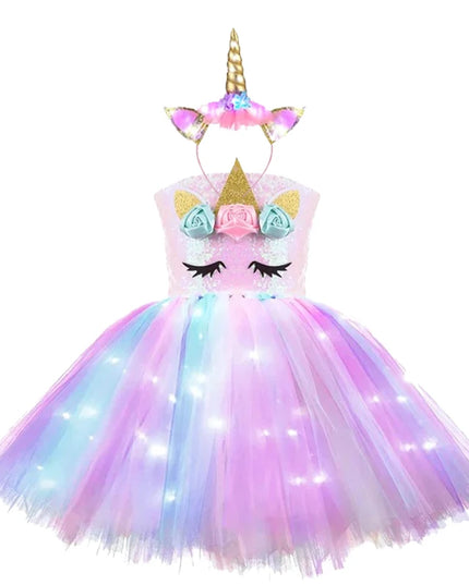 Dein zauberhaftes Einhorn Nachtlicht Kleid!