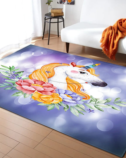 Dein rosafarbenes Einhorn Teppich Schloss!