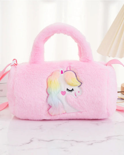 Niedlicher Plüsch Einhorn Schlüsselanhänger im Style 2 für Schlüsselbund oder Tasche