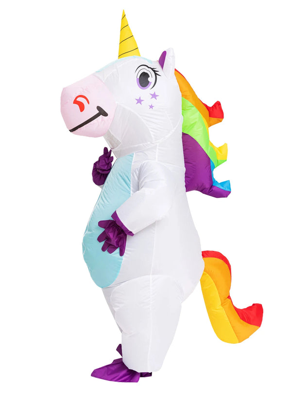 Magisches Aufblasbares Einhorn Kostuem Lila