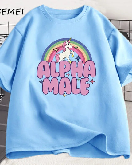 Leuchtendes Einhorn T-Shirt in Rot!