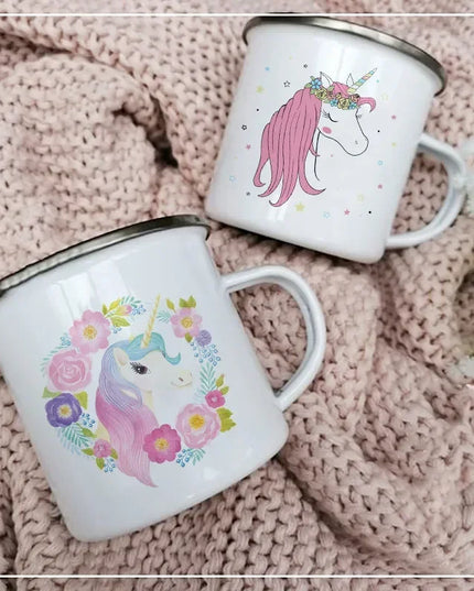 Deine coole Einhorn Tasse aus Emaille!