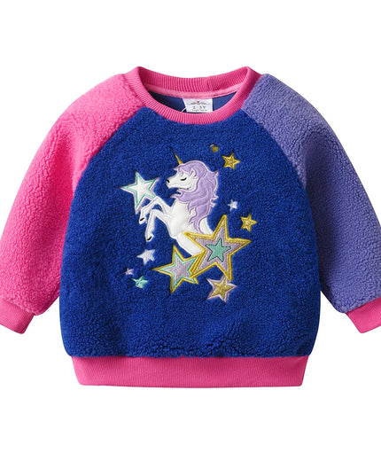 Warmes Einhorn Kostüm Fleece Sweatshirt