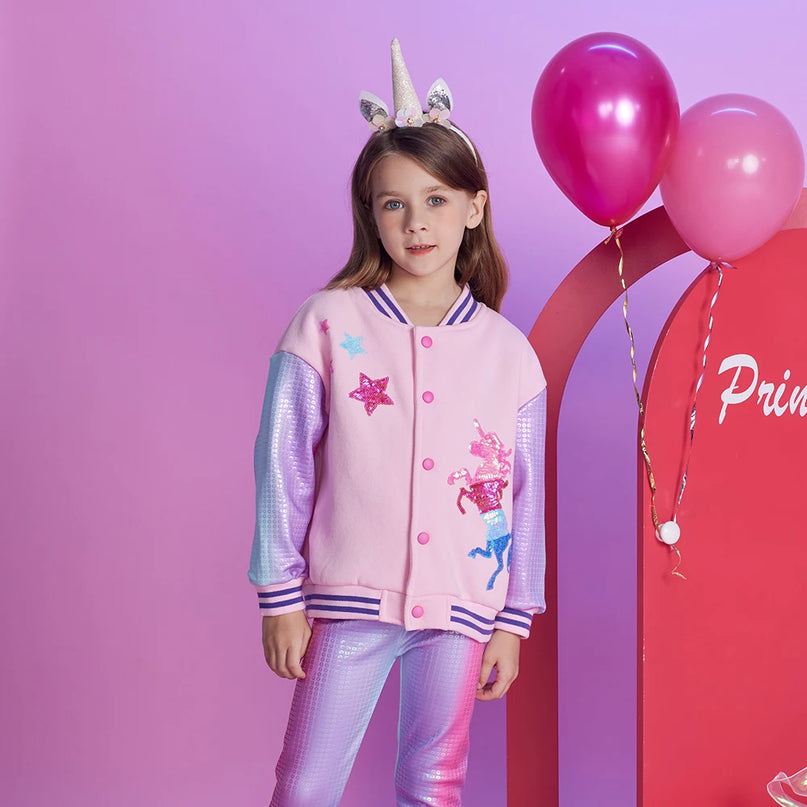 Deine glitzernde Einhorn Jacke für den