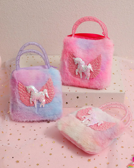 Deine lila Einhorn Umhängetasche für