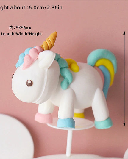 Regenbogen Einhorn Backform Topper