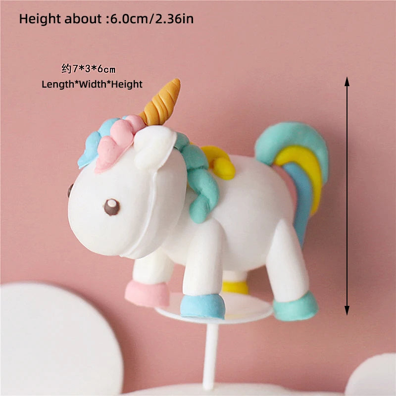 Regenbogen Einhorn Backform Topper