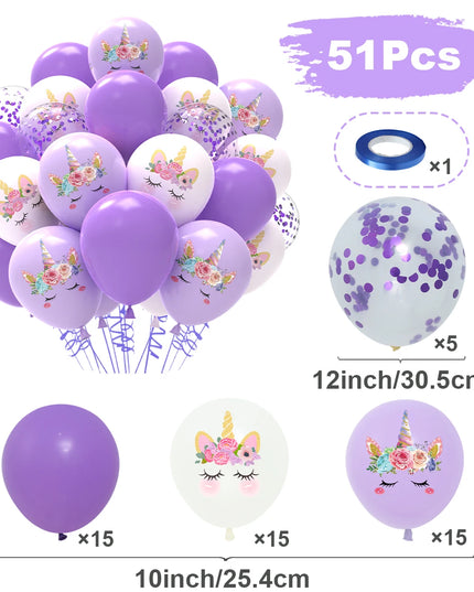 Konfetti-Zauber mit Einhorn Deko Ballons!