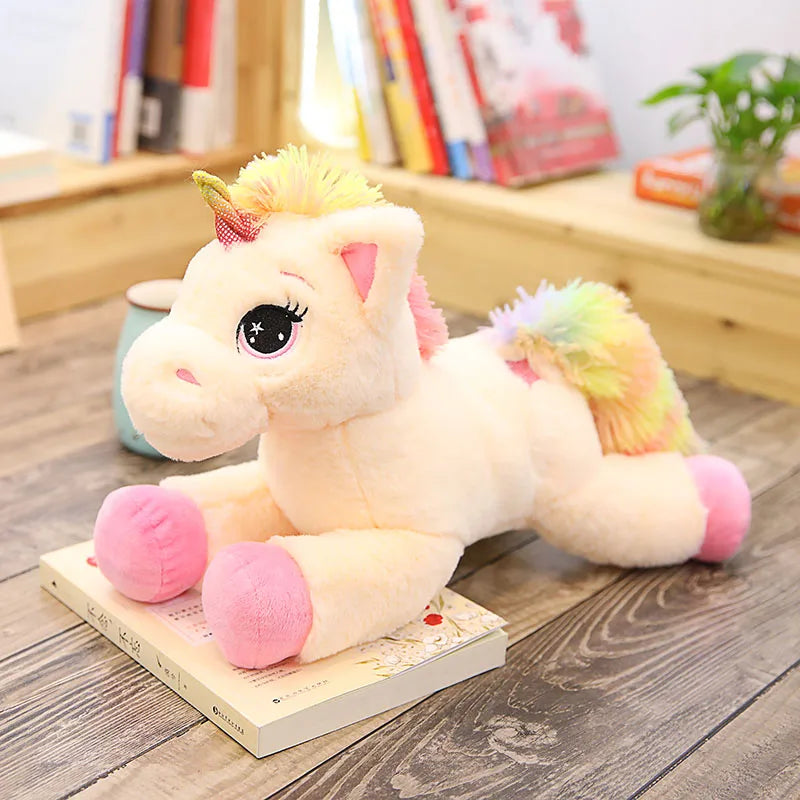 Dein riesiges Regenbogen Einhorn Kissen!
