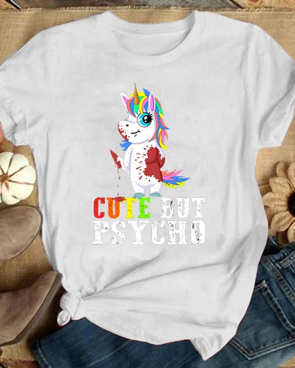Dein freches Einhorn T-Shirt in Schwarz!