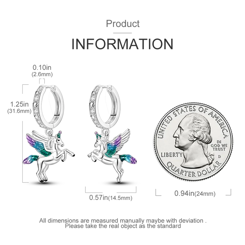 Verzaubernde Einhorn-Chamäleon Ohrhänger!