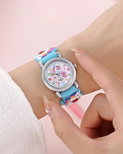 Deine stylische Einhorn Uhr in bunten Farben
