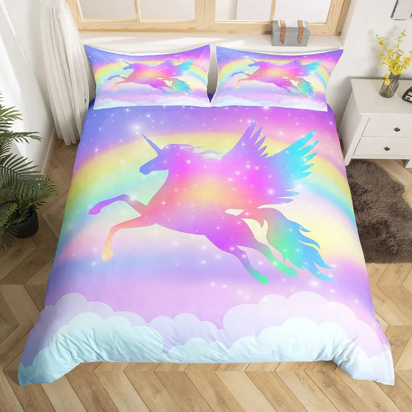 Dein leuchtendes Einhorn Bettwäsche-Set!