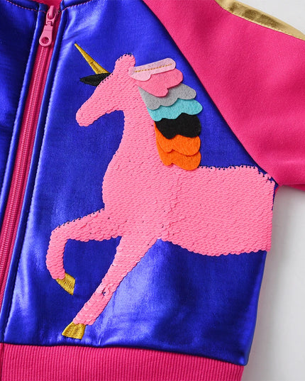 Deine glitzernde Einhorn Jacke für Herbst &