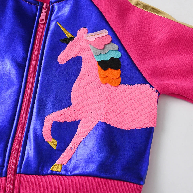 Deine glitzernde Einhorn Jacke für Herbst &