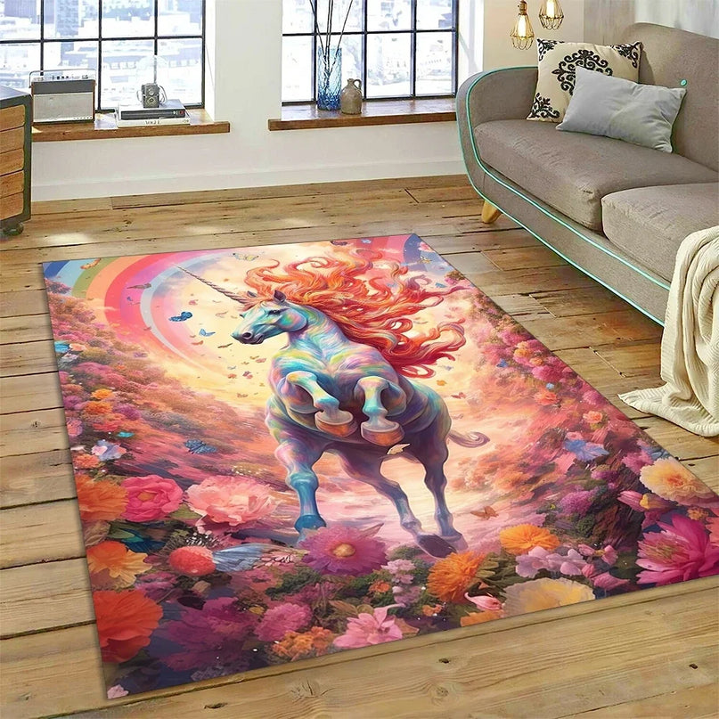 Dein Einhorn Sessel als 3D Traum-Teppich!
