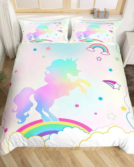 Deine Einhorn Bettwäsche für lila