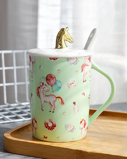 Deine clevere Einhorn Tasse mit Handyhalter!