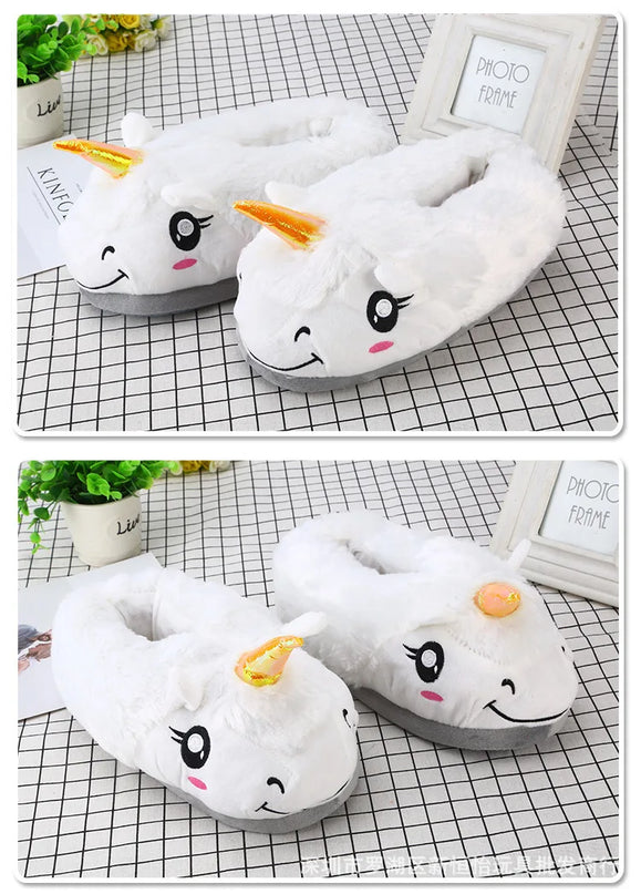 Weiße Einhorn Hausschuhe zum Verlieben!