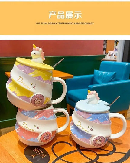 Deine süße Einhorn Tasse mit Löffel!