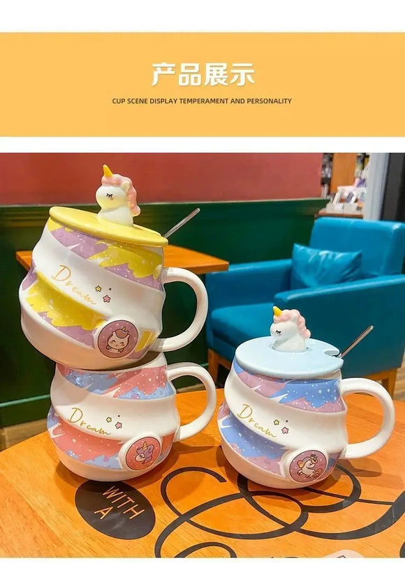 Deine süße Einhorn Tasse mit Löffel!