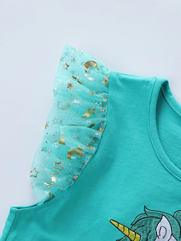 Dein zauberhaftes Einhorn Kleid Blau!