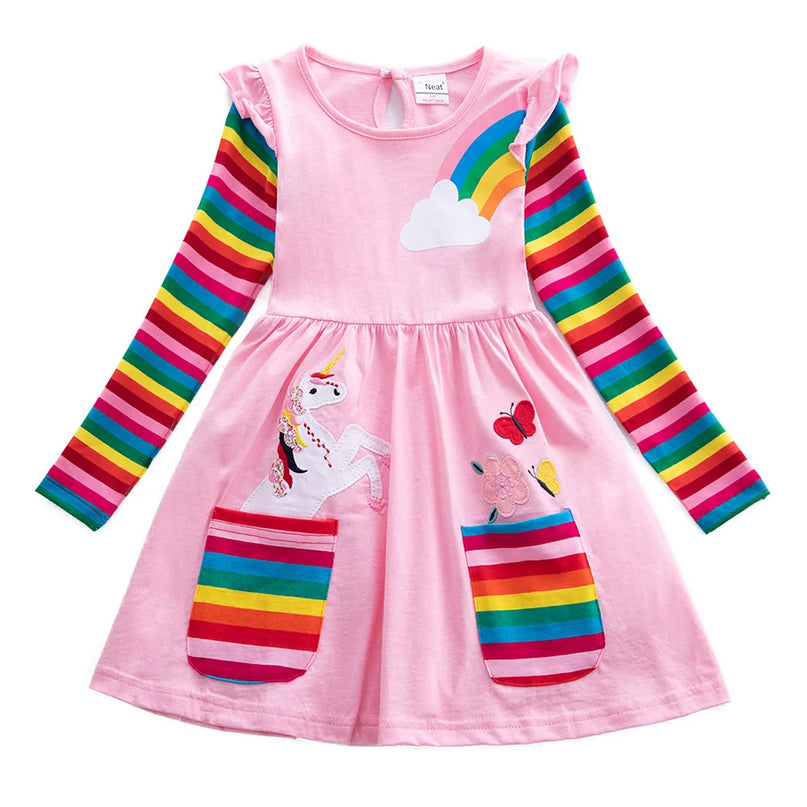 Fuchsia Einhorn Kleid: Dein Herbst-Highlight!