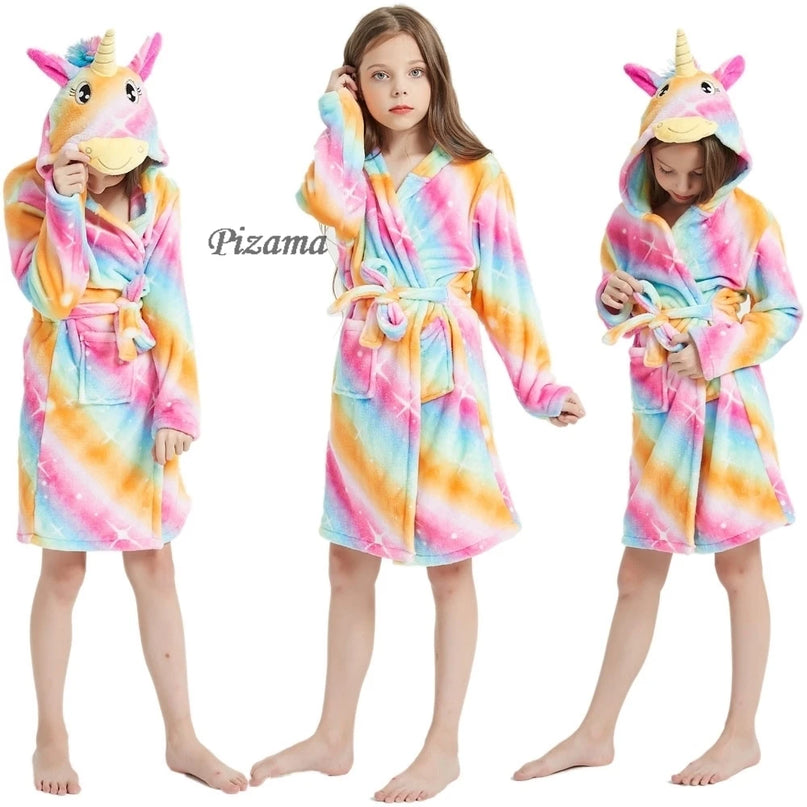 Funkelnder Einhorn Pyjama mit rosa Sternen