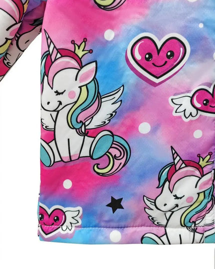 Kuschelige Einhorn Jacke mit Kapuze!