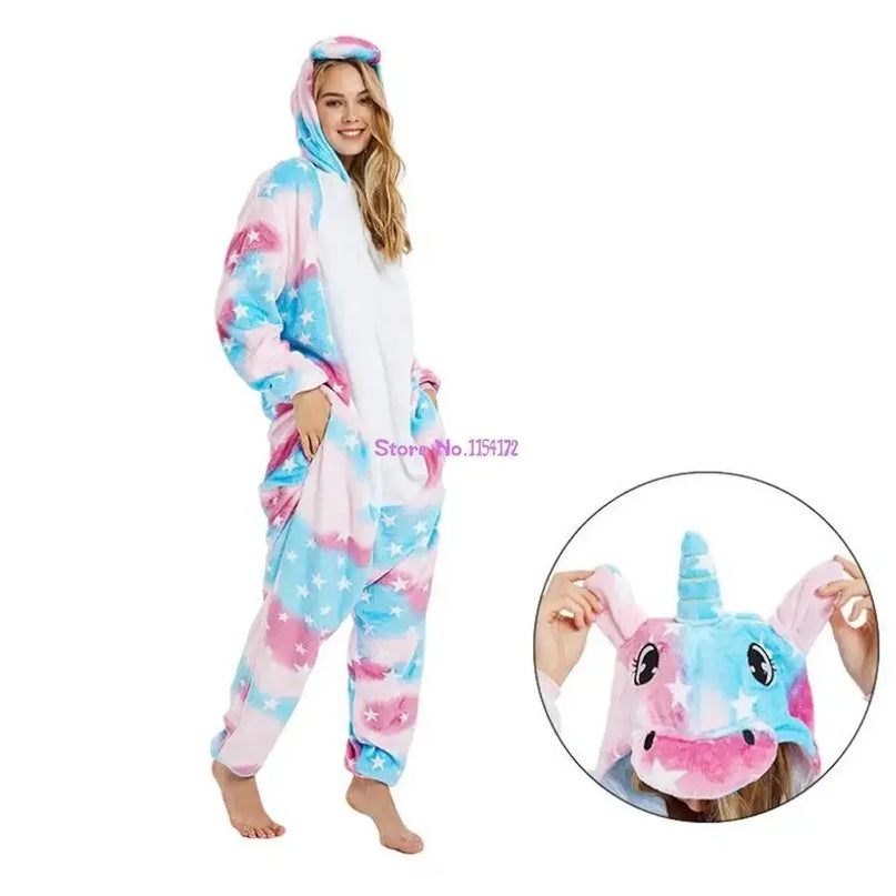 Dein kuscheliger Einhorn Onesie Panda-Style!