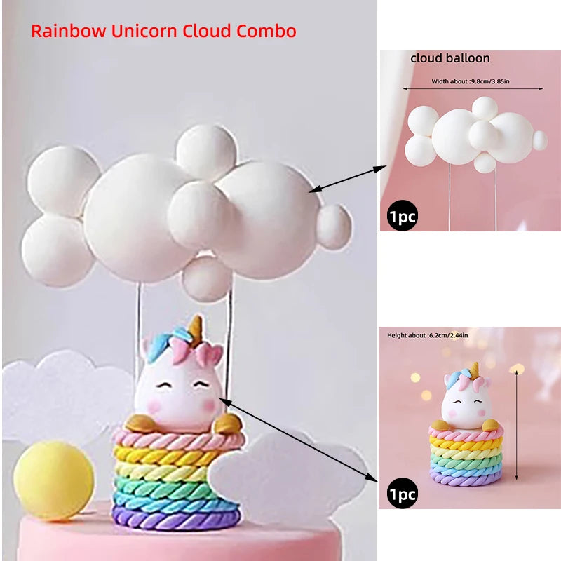Regenbogen Einhorn Backform Topper