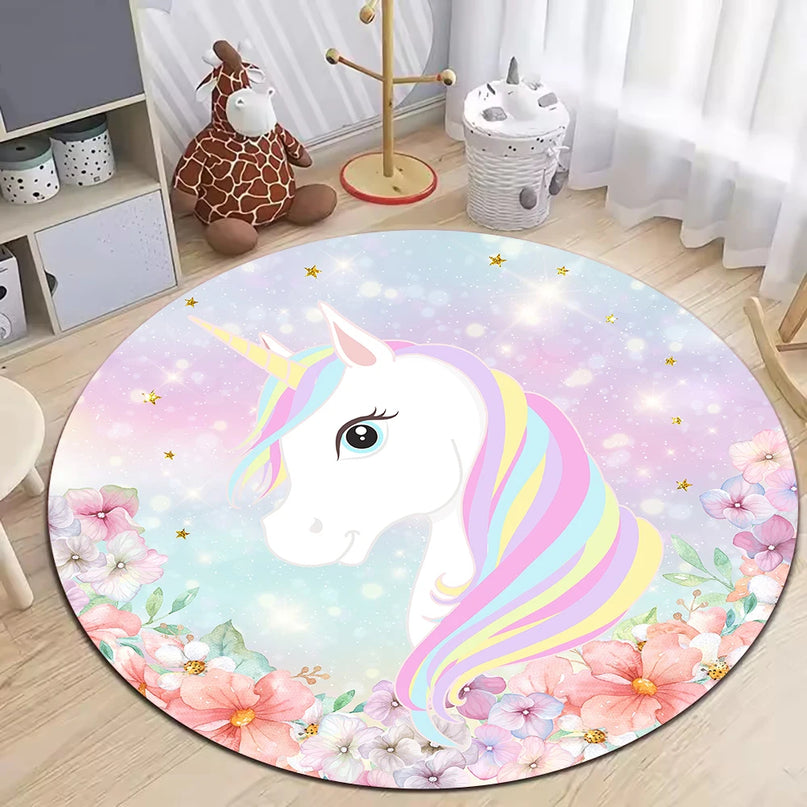 Dein Traum-Einhorn Sessel als runder Teppich!
