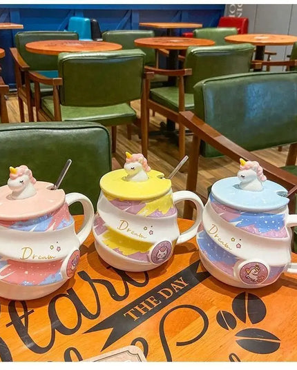 Deine süße Einhorn Tasse mit Löffel!