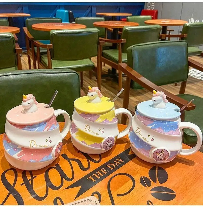 Deine süße Einhorn Tasse mit Löffel!