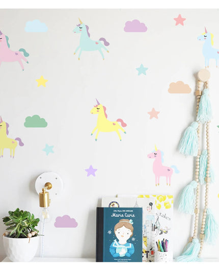 Dein zauberhaftes Einhorn Wandtattoo Aquarell