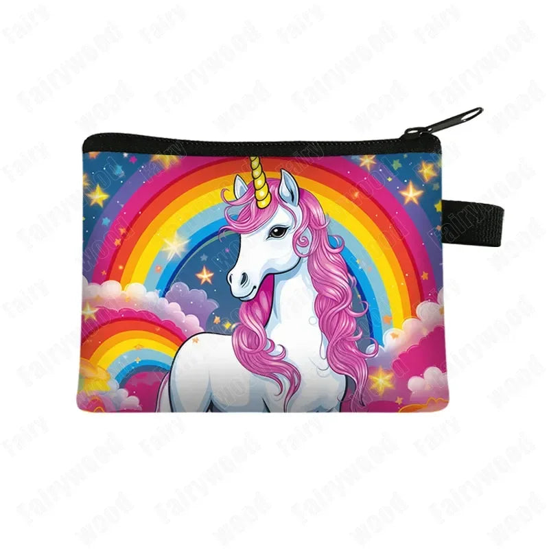 Deine süße Einhorn Geldbörse mit Regenbogen!