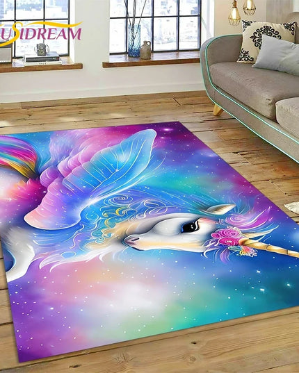 Dein Einhorn Sessel als 3D Traum-Teppich!
