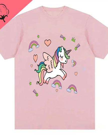 Dein cooles Einhorn T-Shirt mit Regenbogen