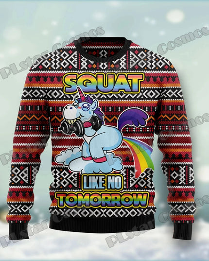 Einhorn Pullover mit einzigartigem, magischem Einhorn-Motiv, perfekt für den Alltag und besondere Anlässe im Winter.