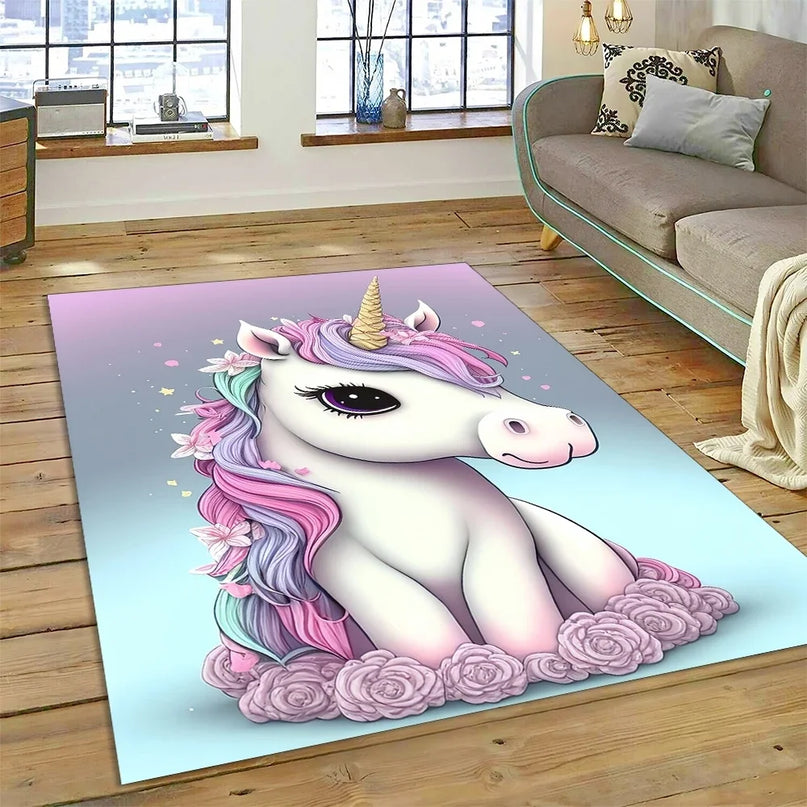 Dein Einhorn Sessel als 3D Traum-Teppich!