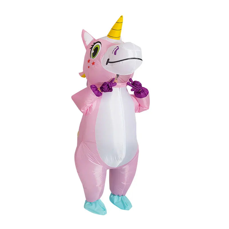 Magisches Aufblasbares Einhorn Kostuem Lila