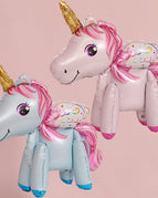 2pcs blue pink wing / 3D / Unicorn