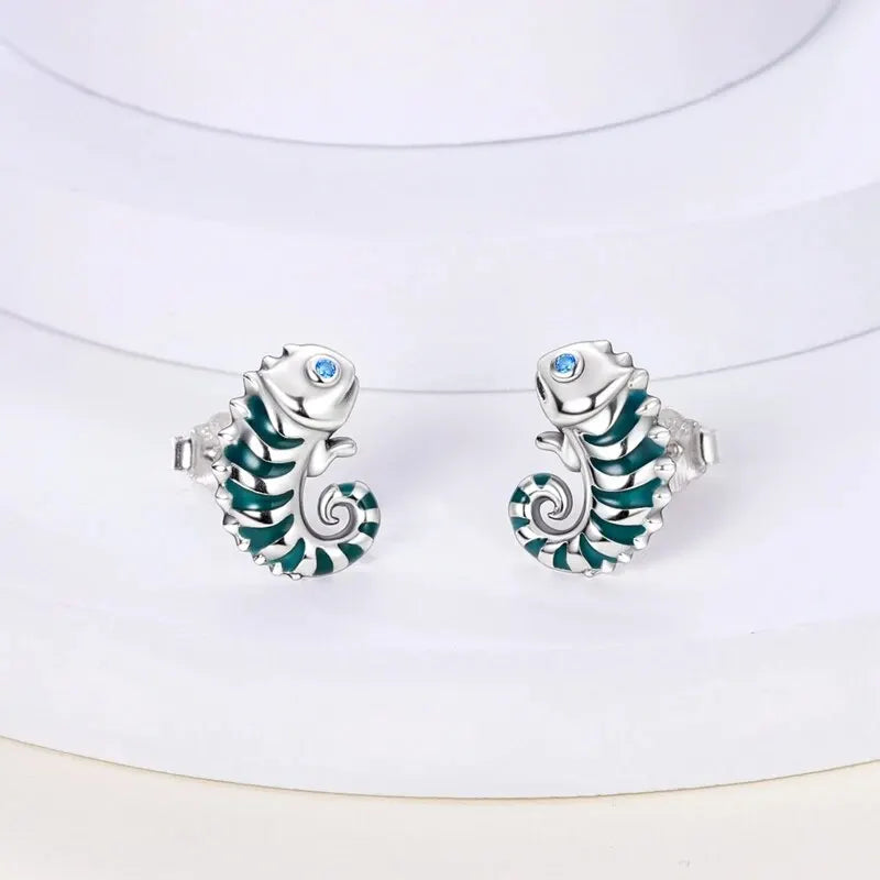 Süße Einhorn Ohrstecker aus 925 Silber