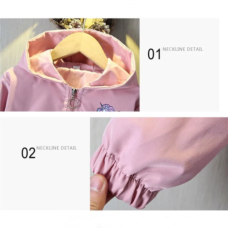 Deine fröhliche Einhorn Jacke in Blau!